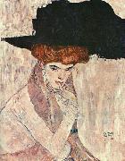Gustav Klimt The Black Feather Hat oil painting